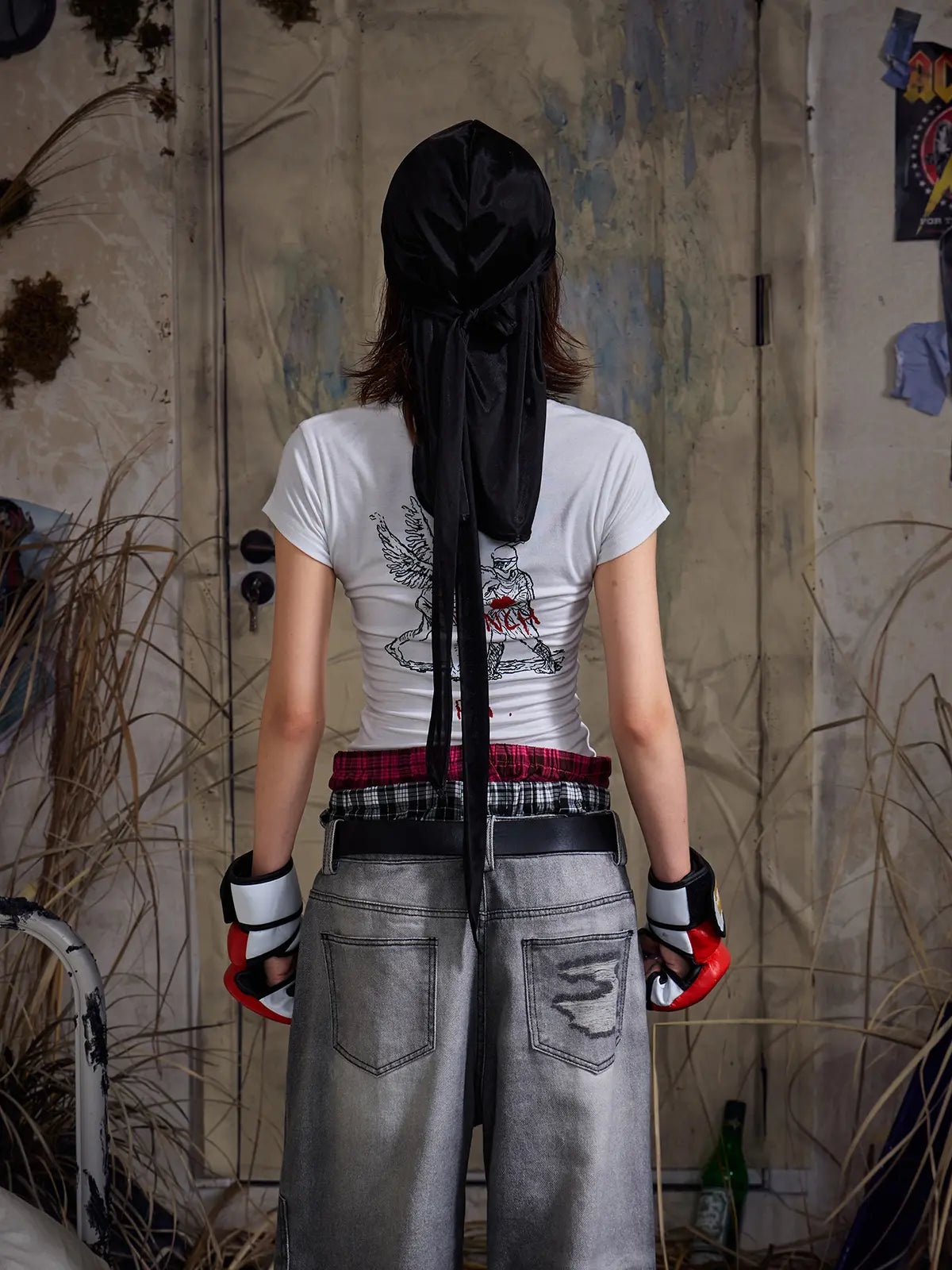 EMO "Resilient Spirit" Ribbed Cropped Tee
