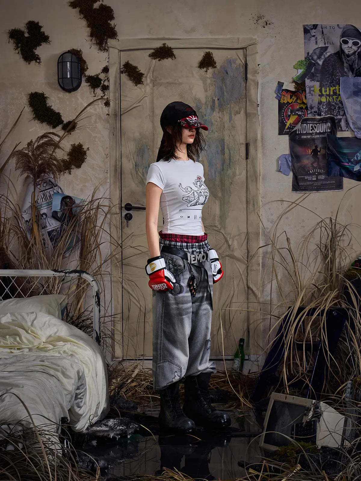 EMO "Resilient Spirit" Ribbed Cropped Tee