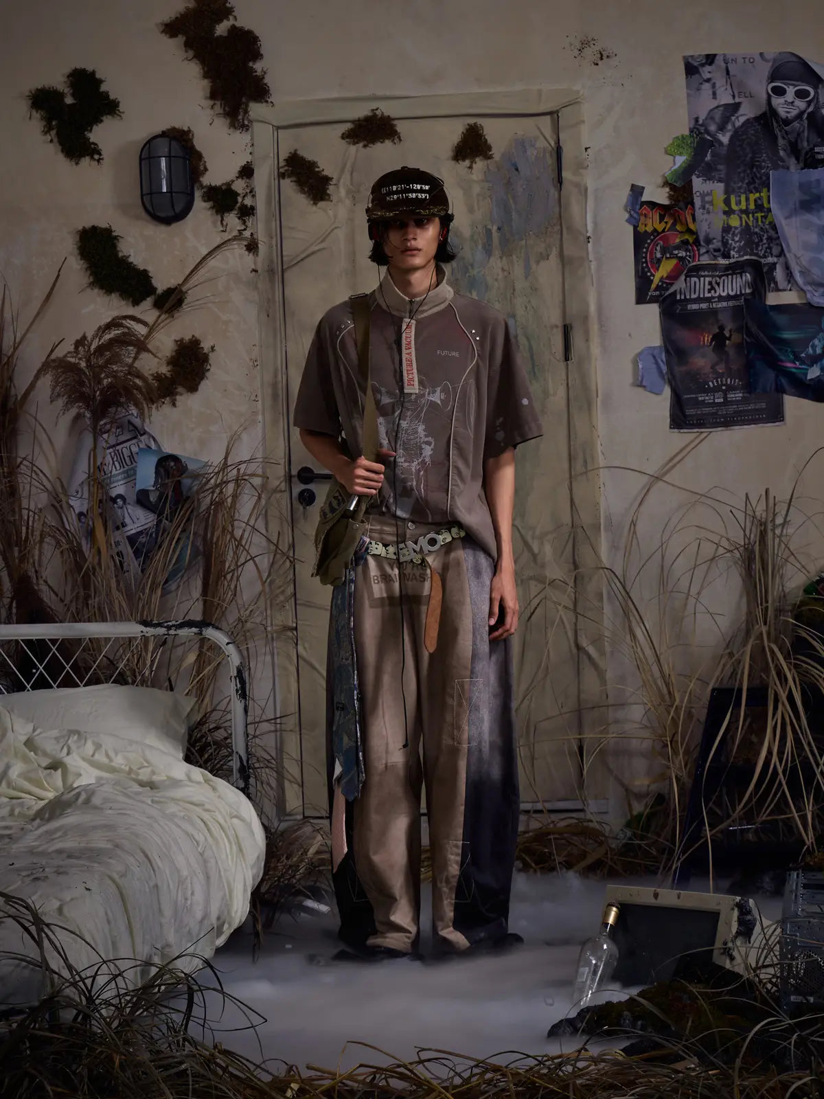 EMO"Brainwash Bypass" Paneled Trousers