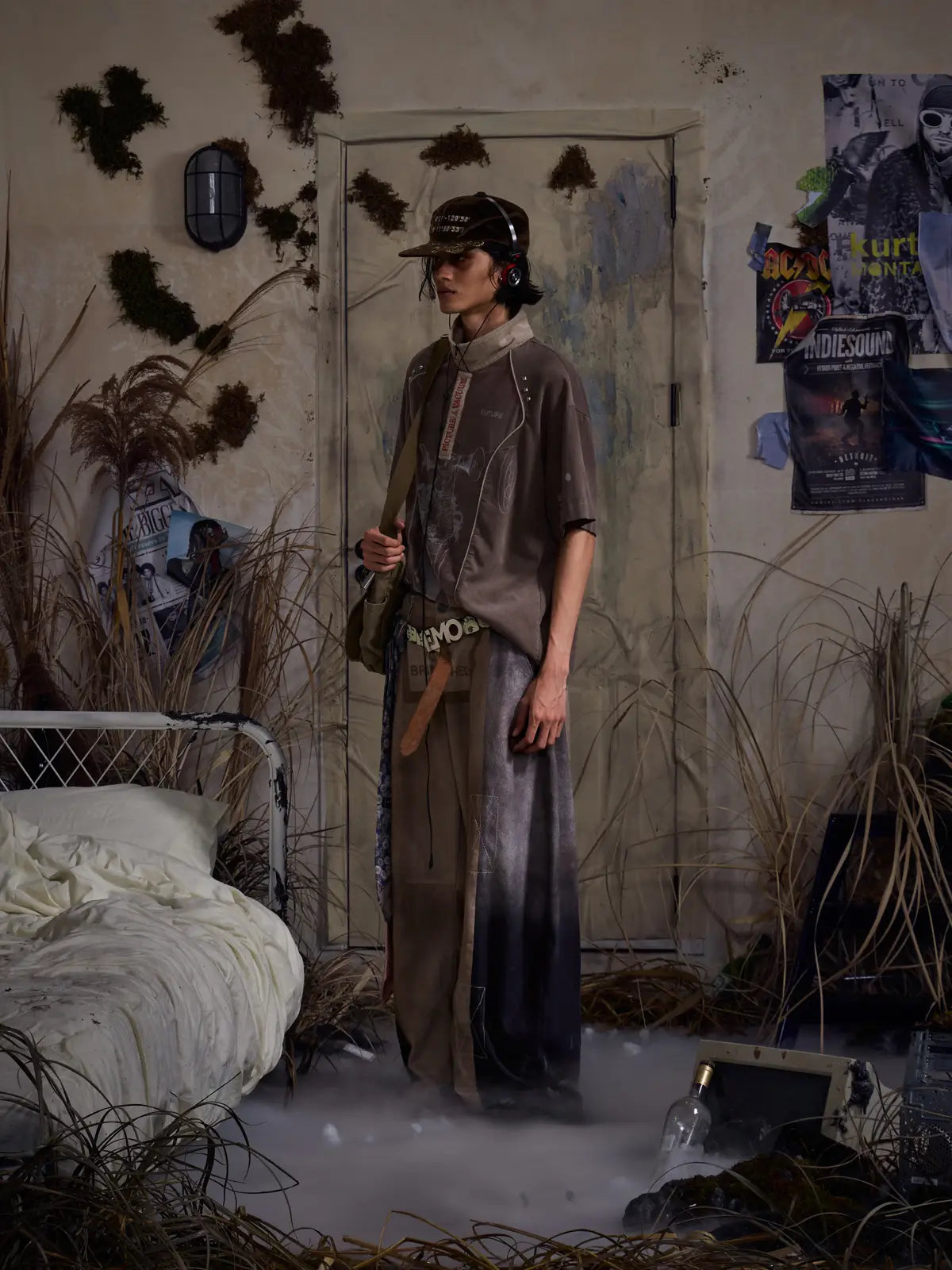 EMO"Brainwash Bypass" Paneled Trousers