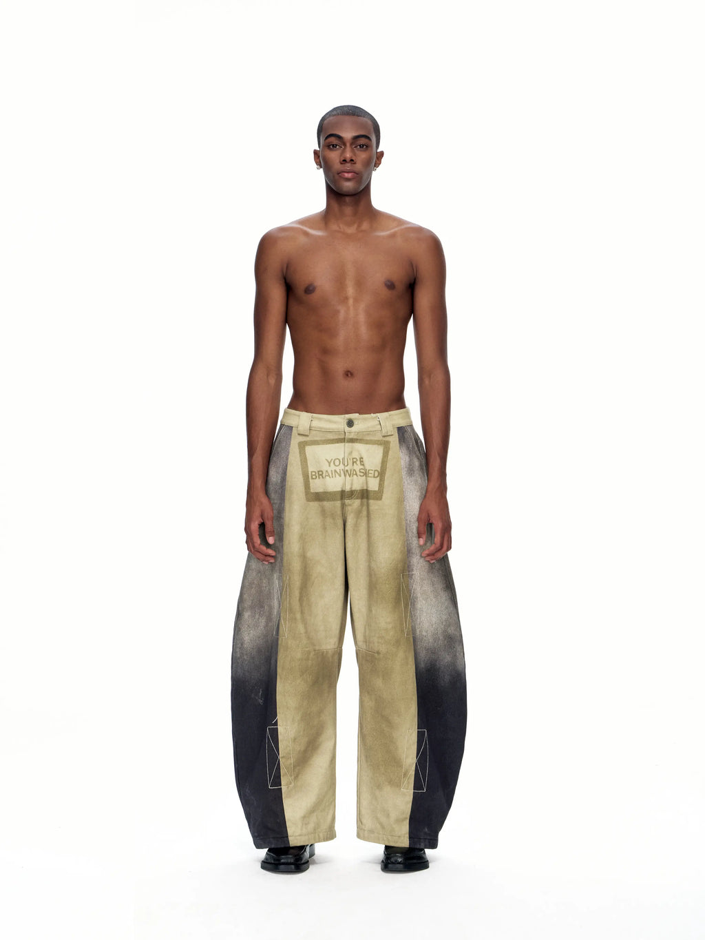 EMO"Brainwash Bypass" Paneled Trousers
