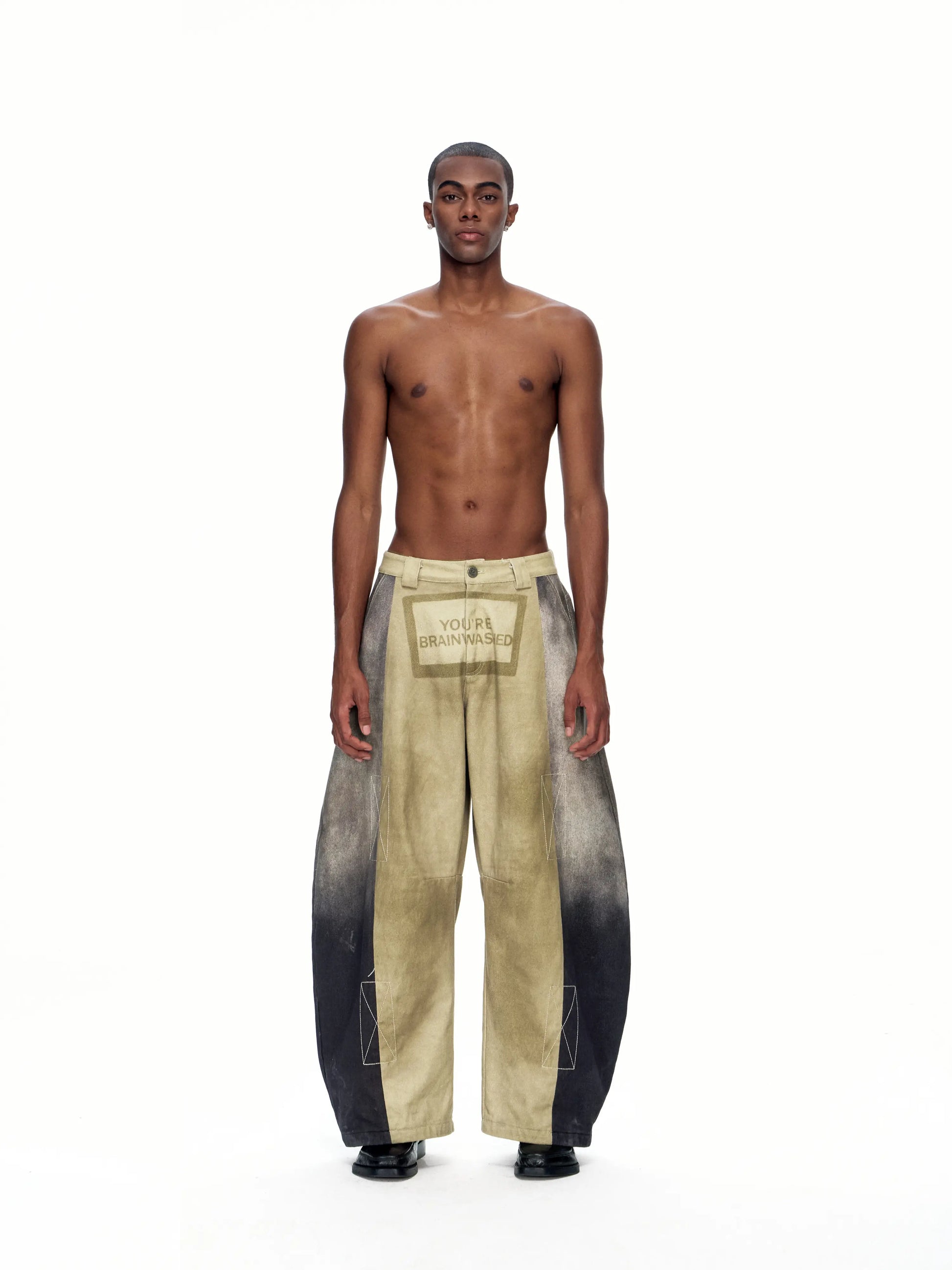 EMO"Brainwash Bypass" Paneled Trousers