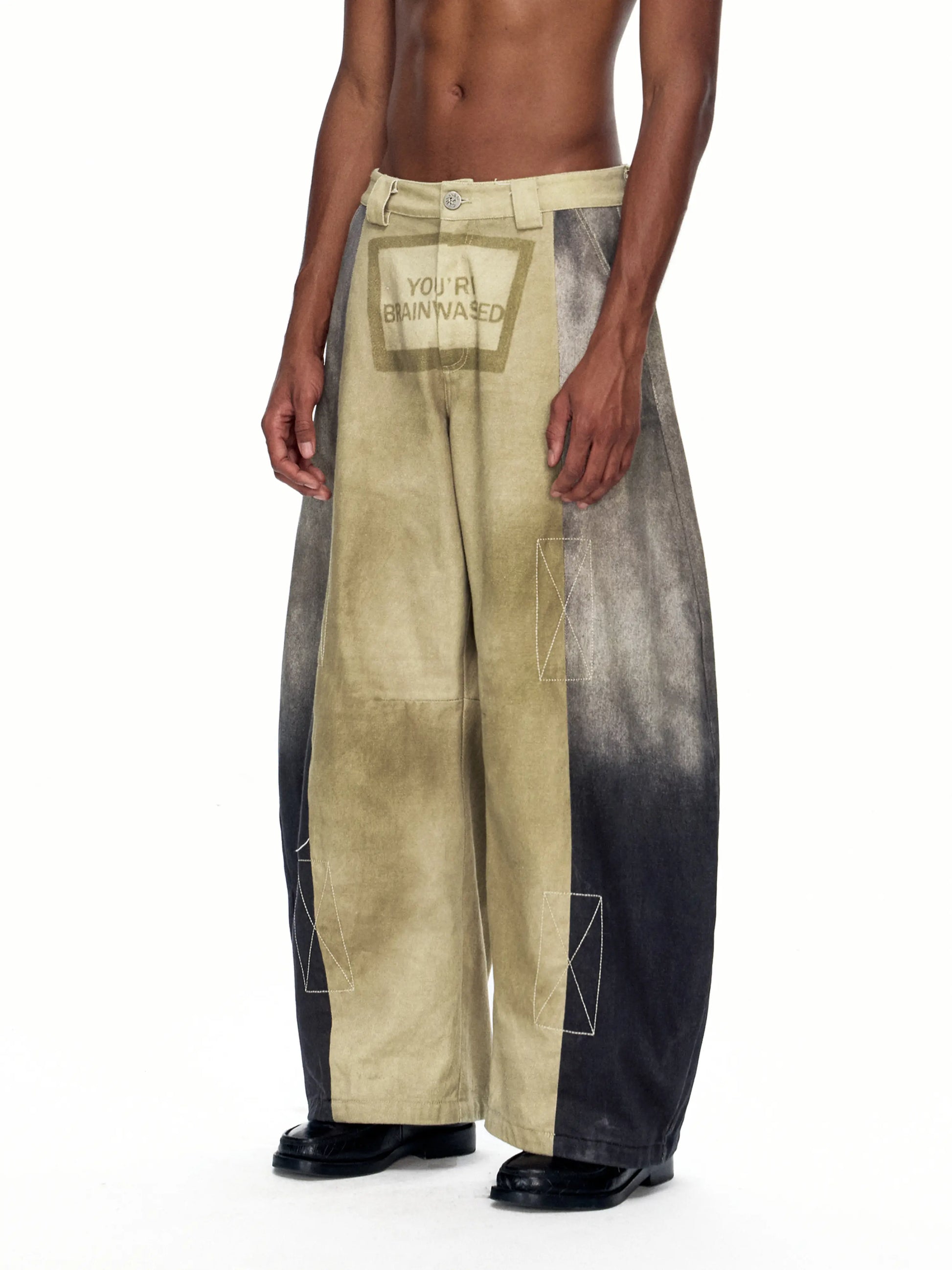 EMO"Brainwash Bypass" Paneled Trousers