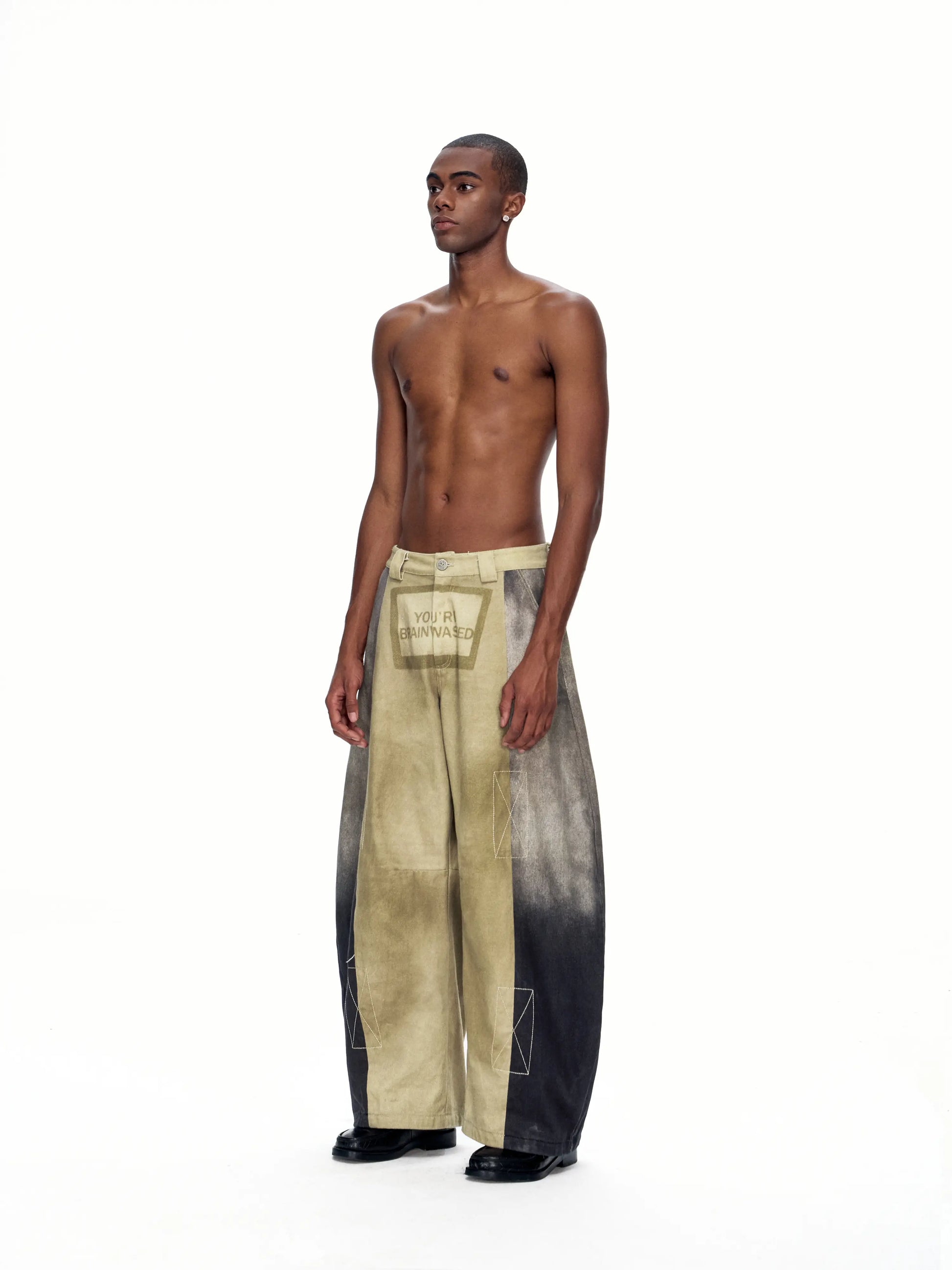 EMO"Brainwash Bypass" Paneled Trousers