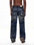 EMO "Shredded Truth" Vintage Straight Denim