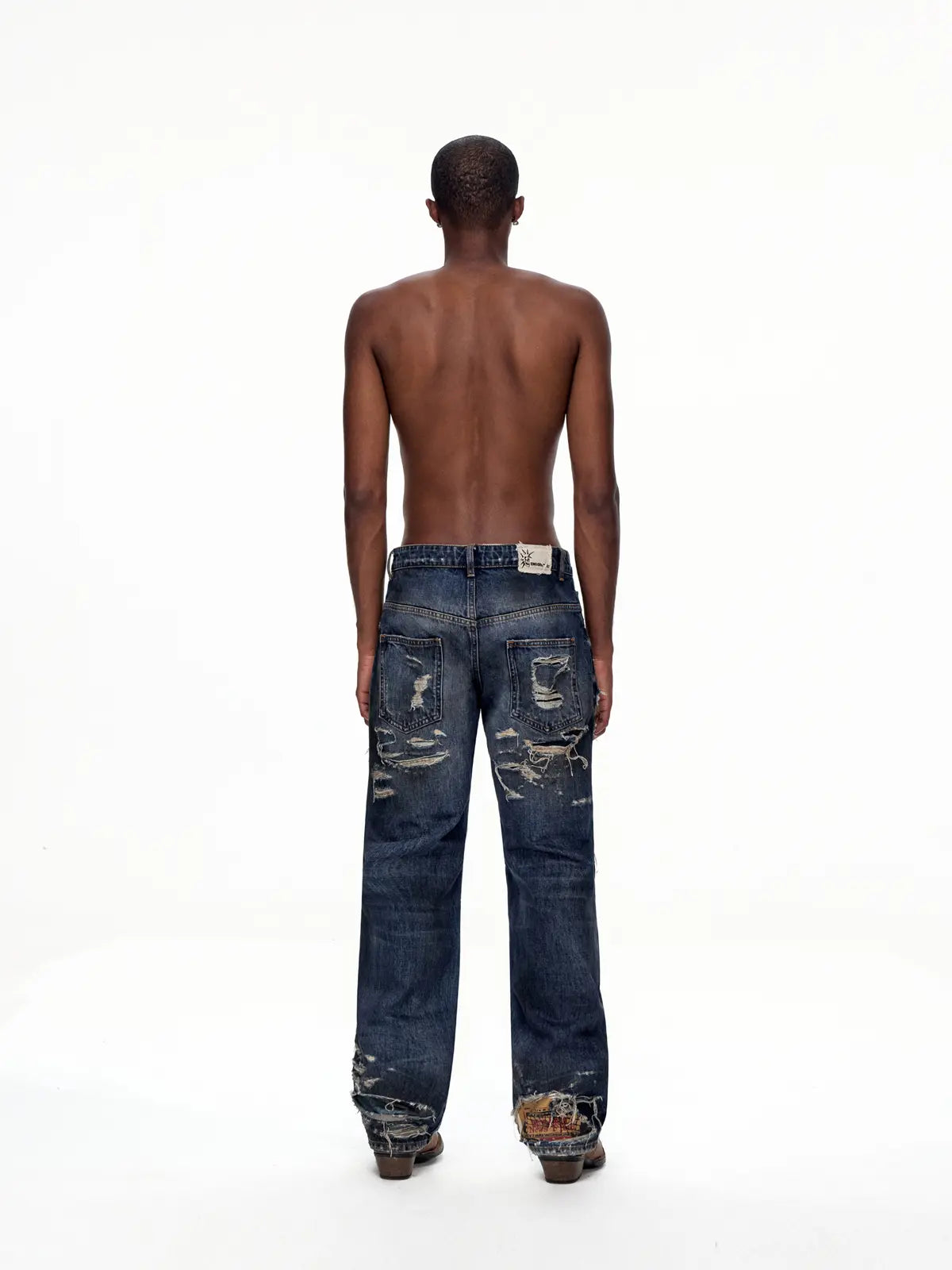 EMO "Shredded Truth" Vintage Straight Denim
