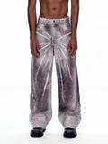 EMO "Cyber Bruise" Distressed A-Line Jeans