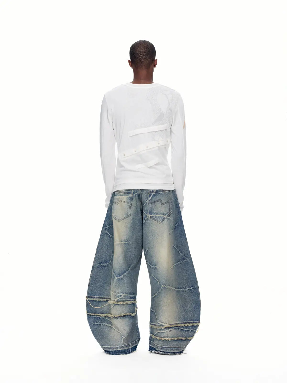 EMO  "Digital Veils" Layered Tee