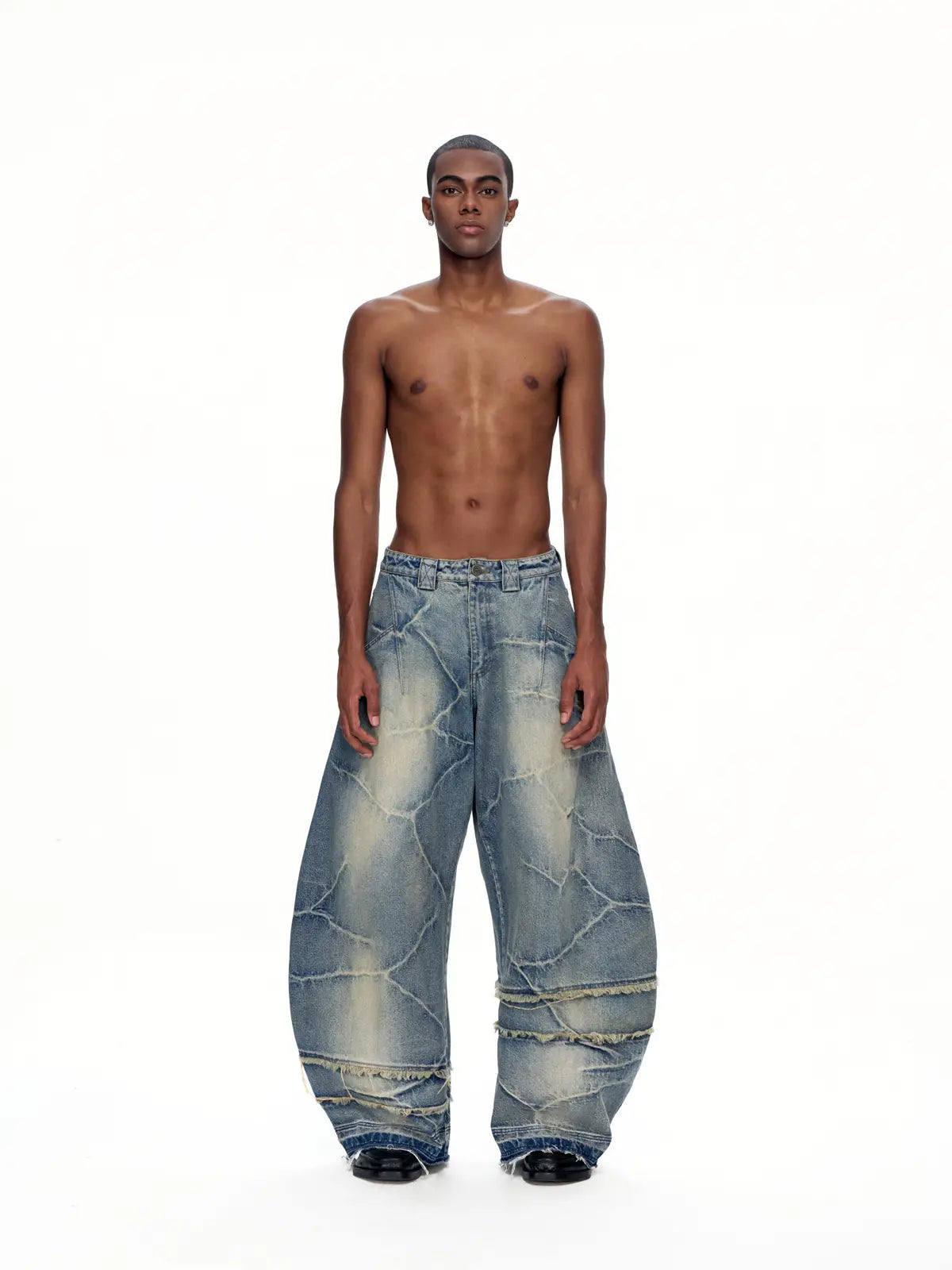 EMO "Circuit Burn" Curved Jeans