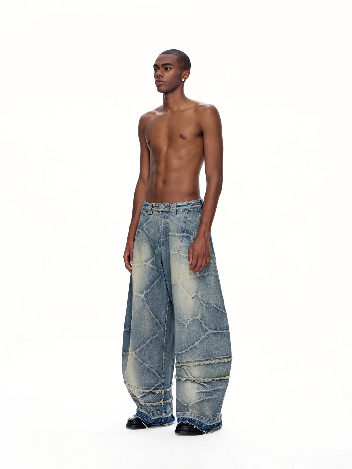 EMO "Circuit Burn" Curved Jeans