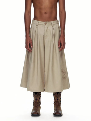 EMO "Filtered Words" Wide Leg Trousers