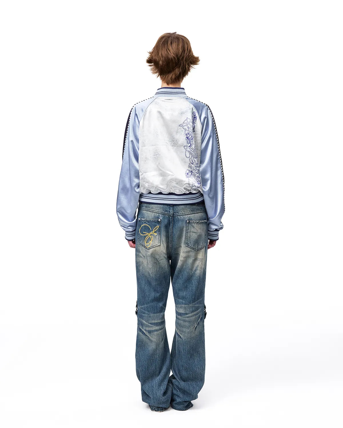 EMO Snowstorm Print Sukajan Jacket