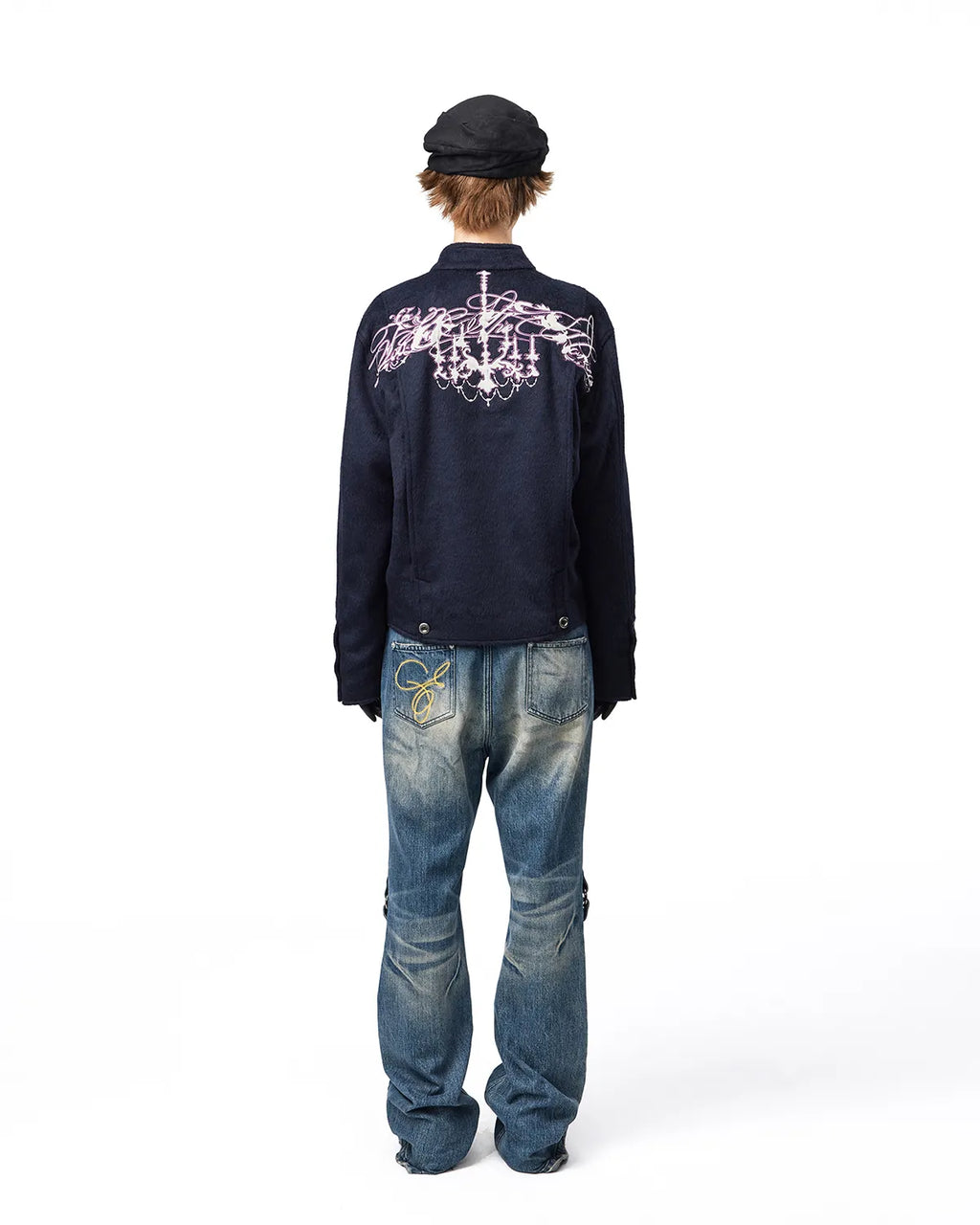EMO Square Studded Slim Fit Jeans