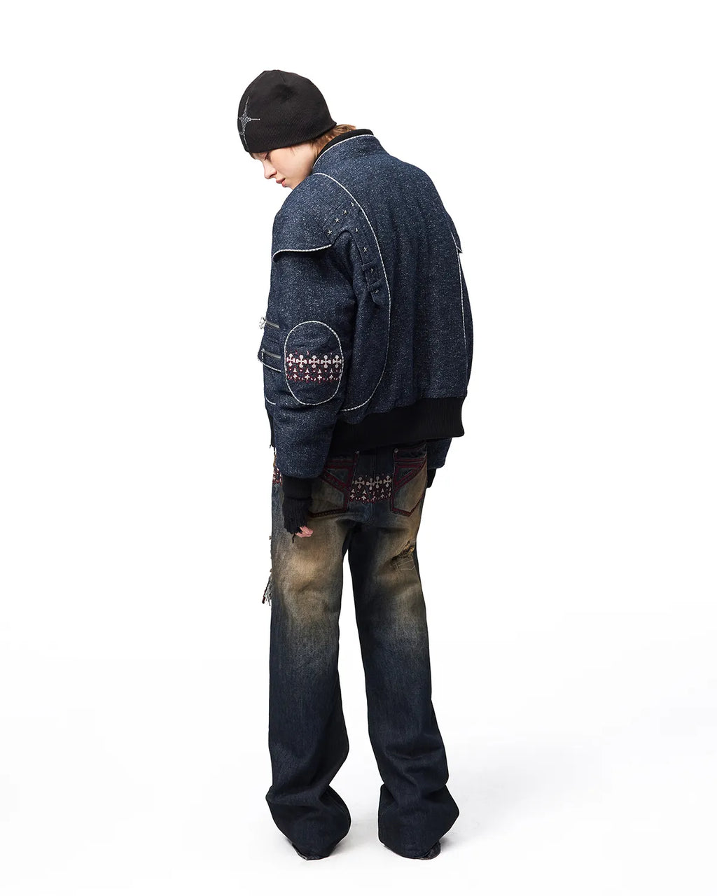 EMO Panelled Brushed Flight Jacket