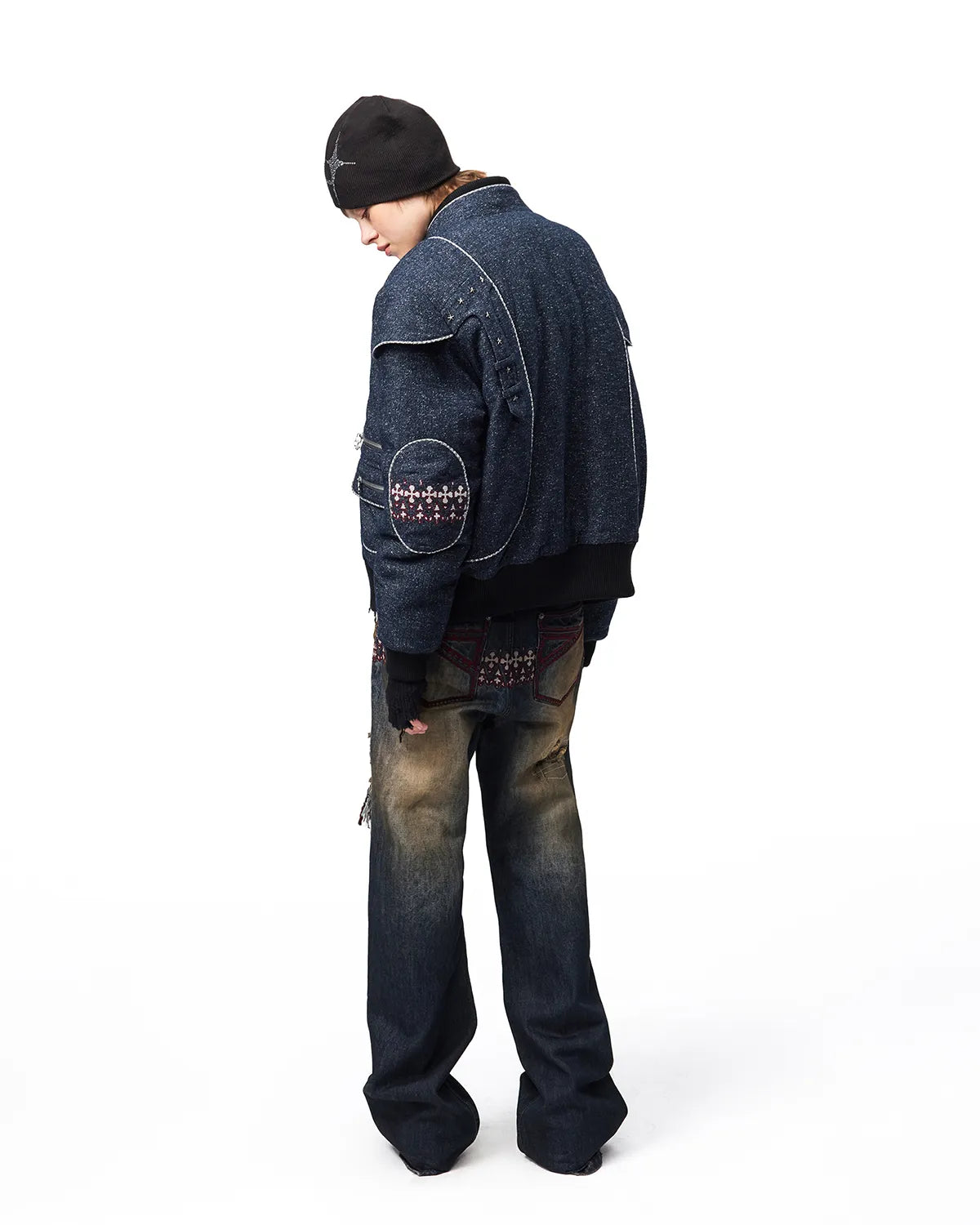 EMO Panelled Brushed Flight Jacket