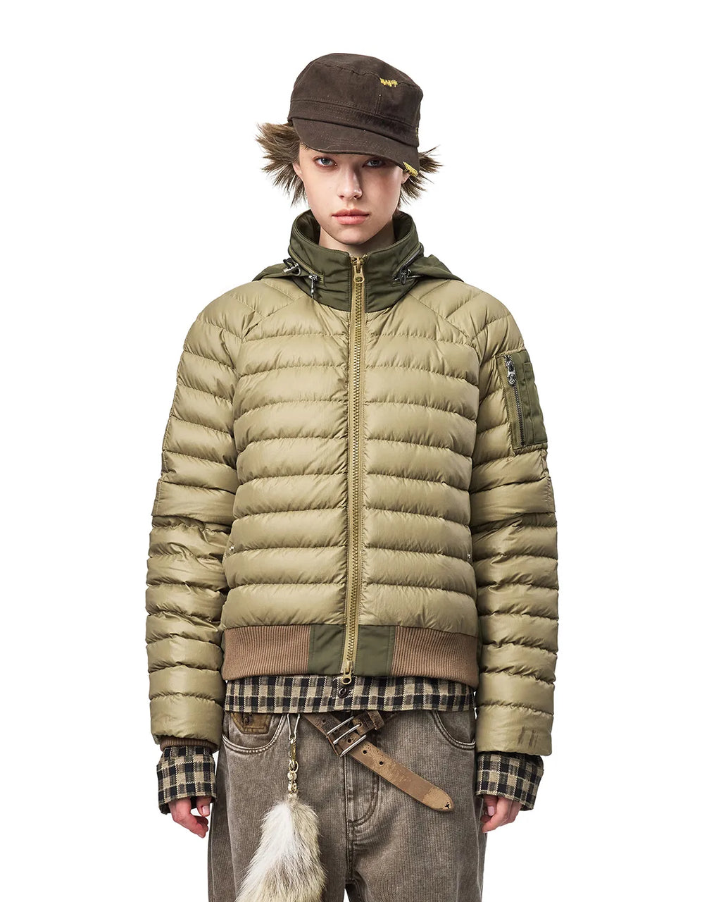EMO Detachable Sleeve Puffer Jacket