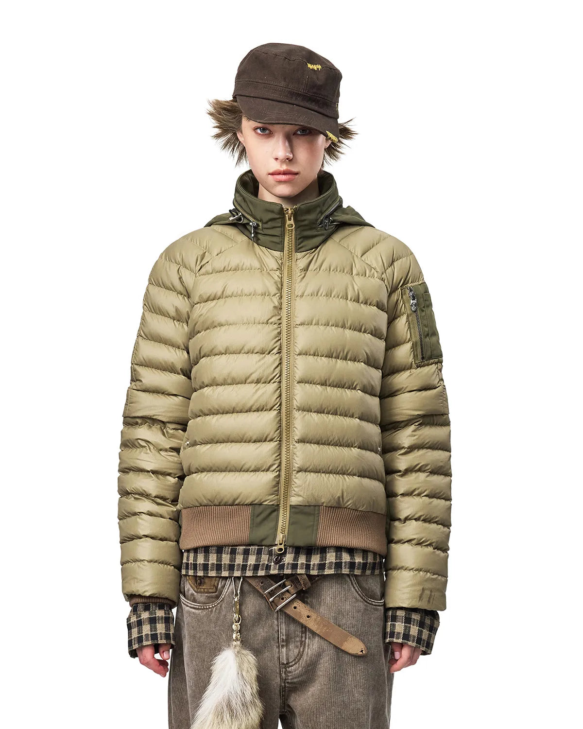 EMO Detachable Sleeve Puffer Jacket