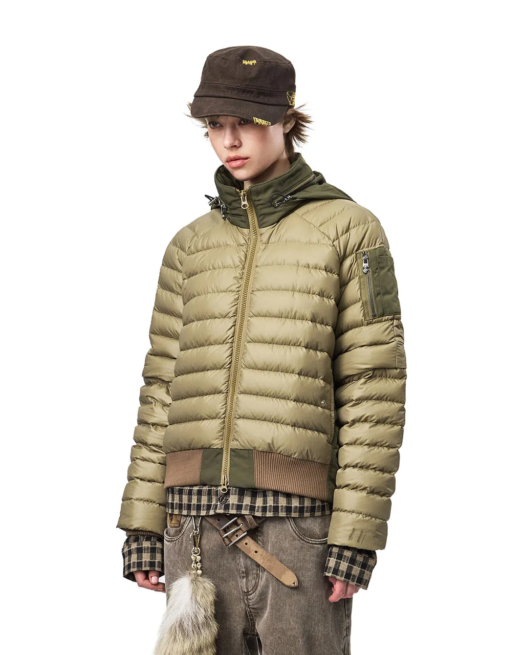 EMO Detachable Sleeve Puffer Jacket