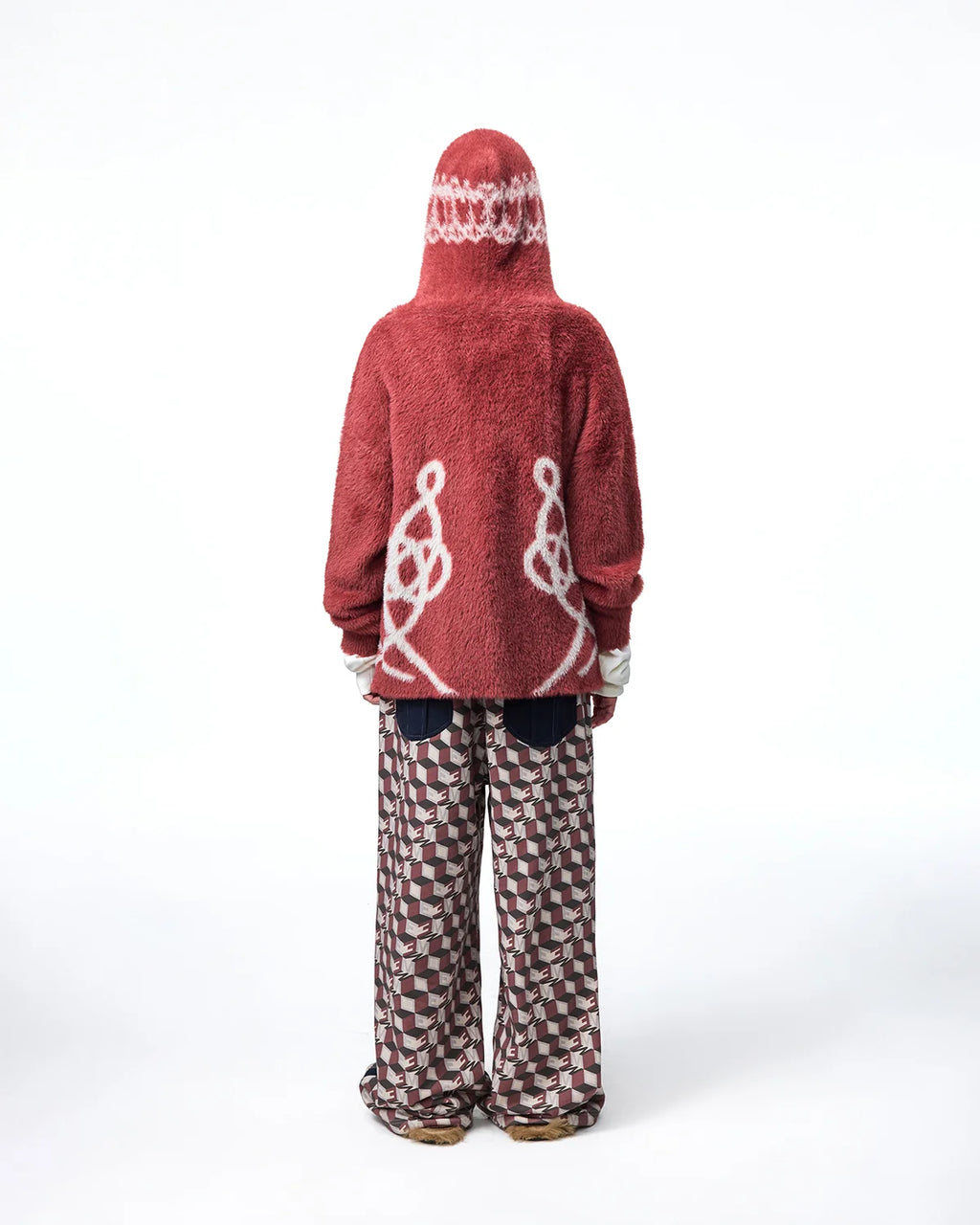 EMO Napoleonic Jacquard Hooded Cardigan