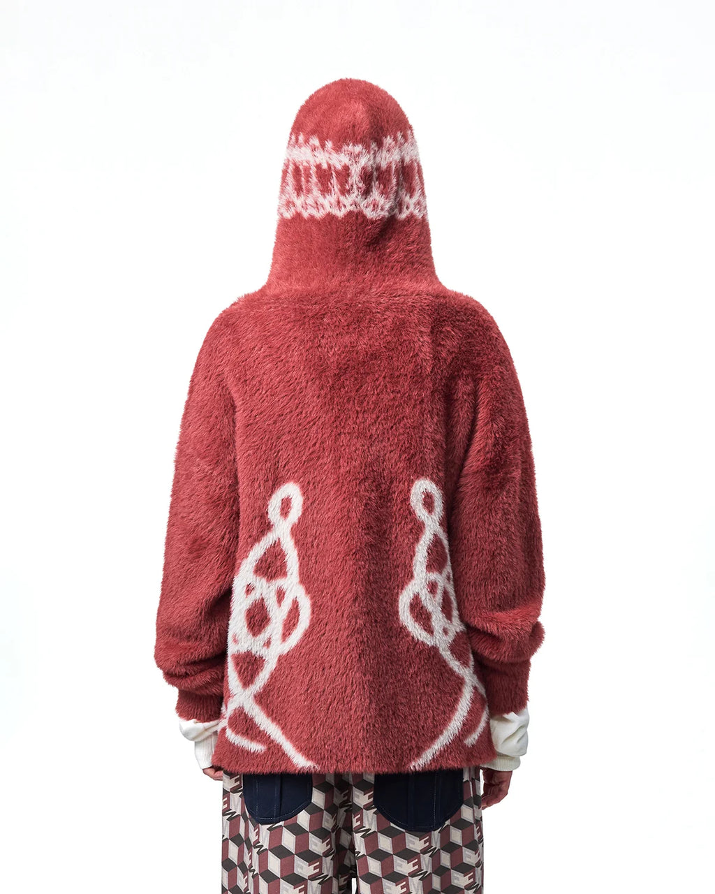 EMO Napoleonic Jacquard Hooded Cardigan