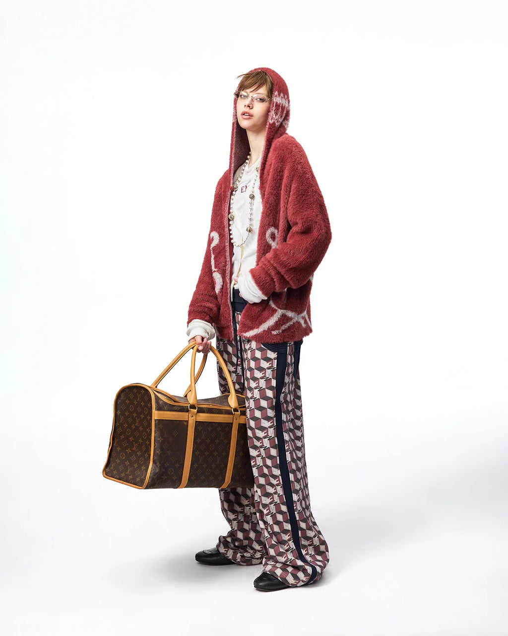 EMO Napoleonic Jacquard Hooded Cardigan