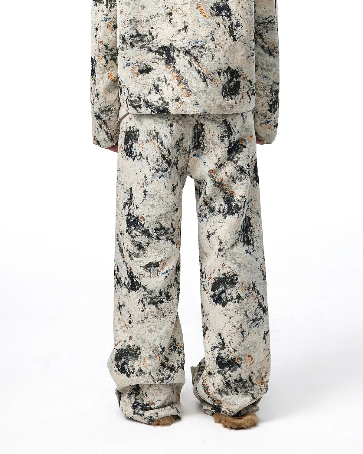 EMO Chenille Straight-Leg Pants