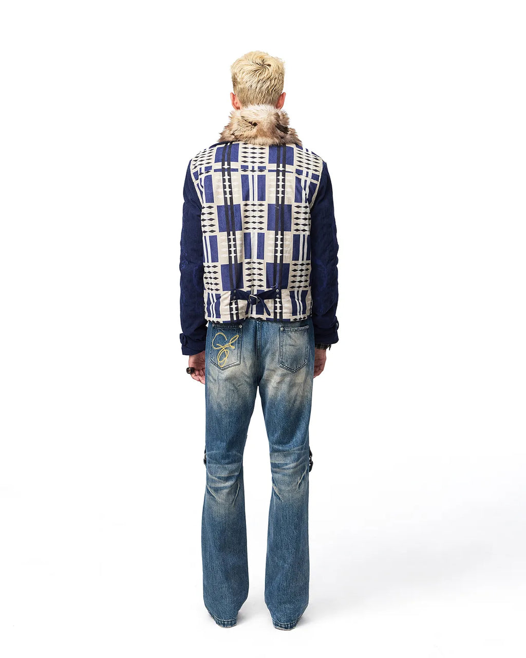 EMO Square Studded Slim Fit Jeans