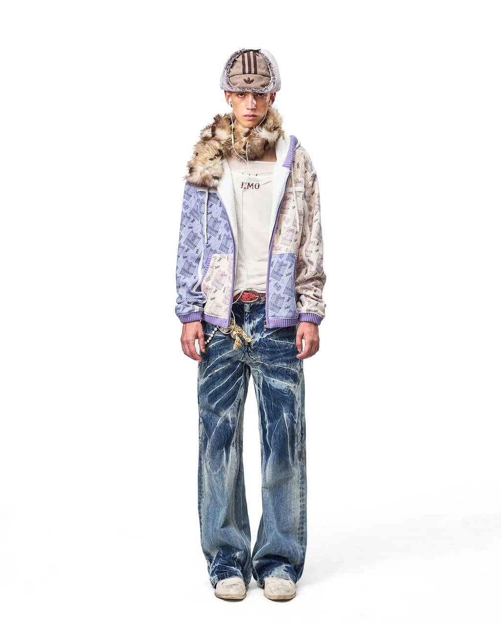 EMO Lightning Wash Wide-Leg Jeans