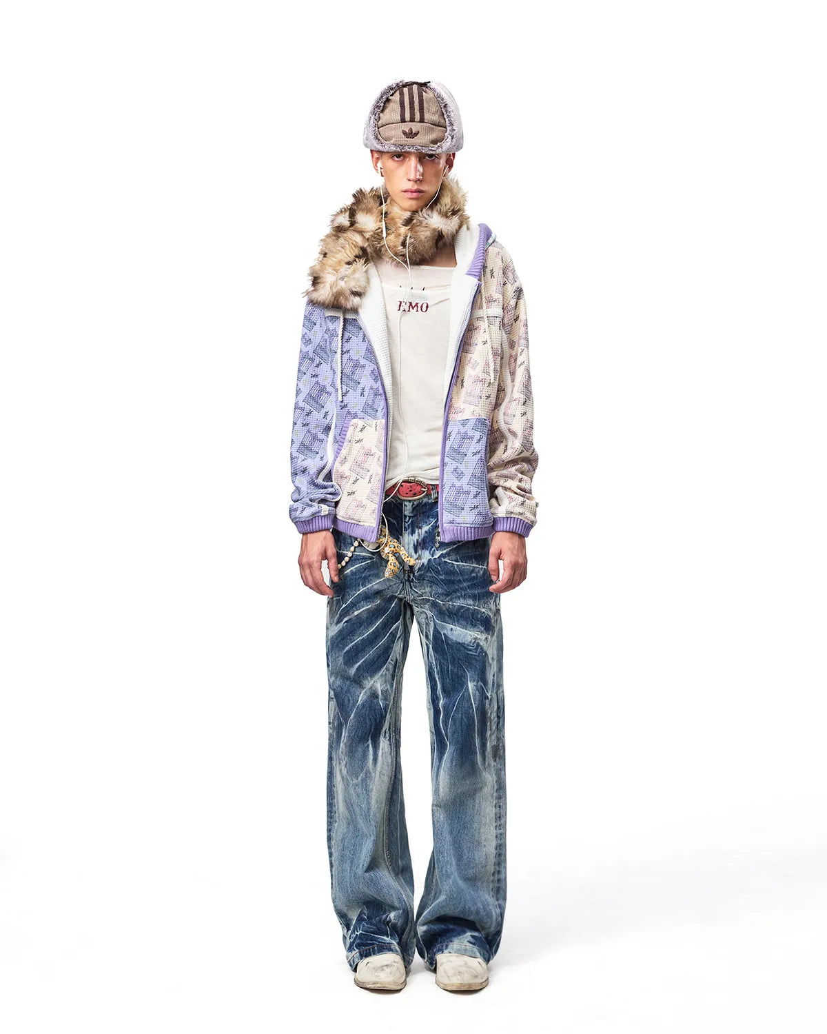EMO Lightning Wash Wide-Leg Jeans