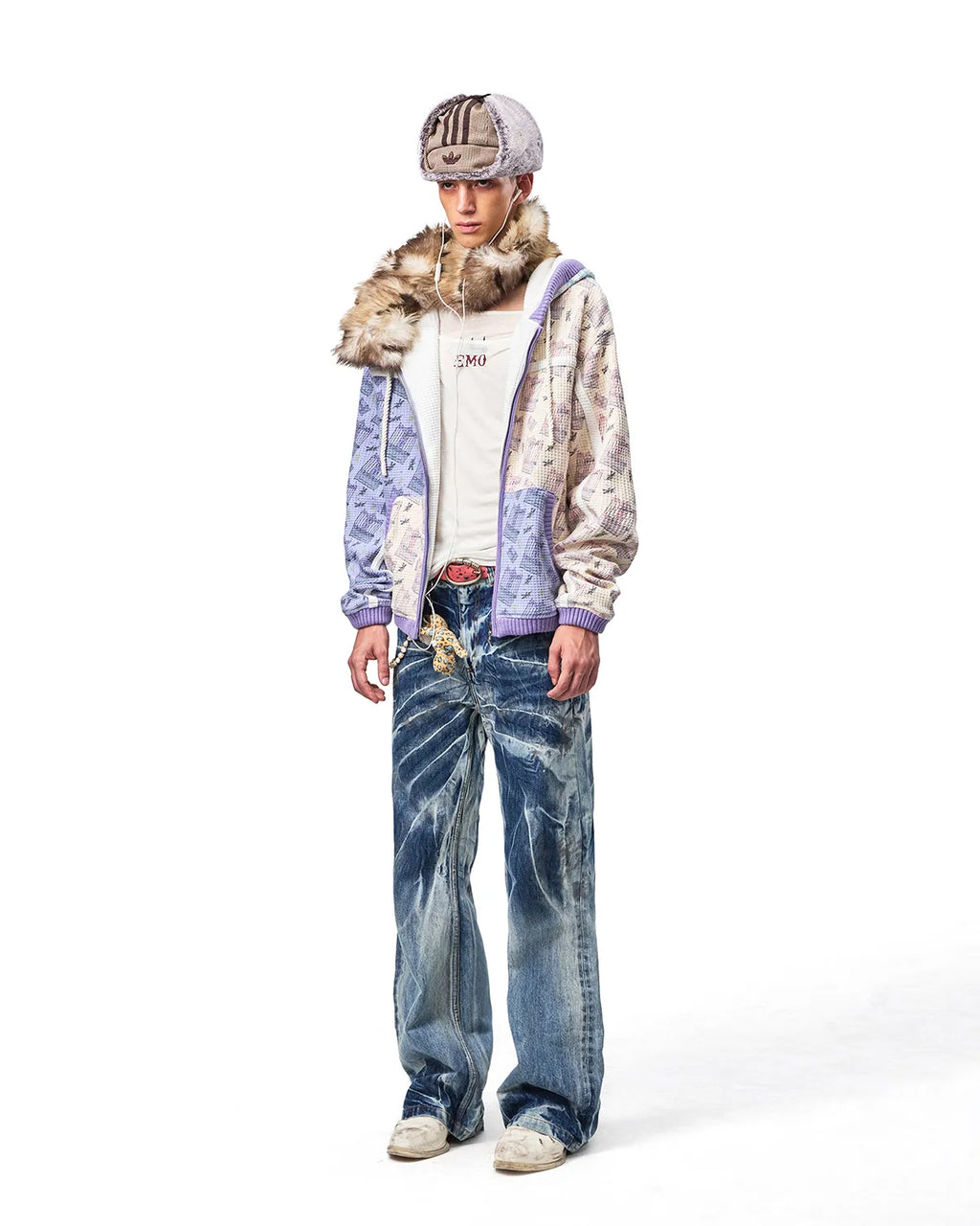 EMO Lightning Wash Wide-Leg Jeans