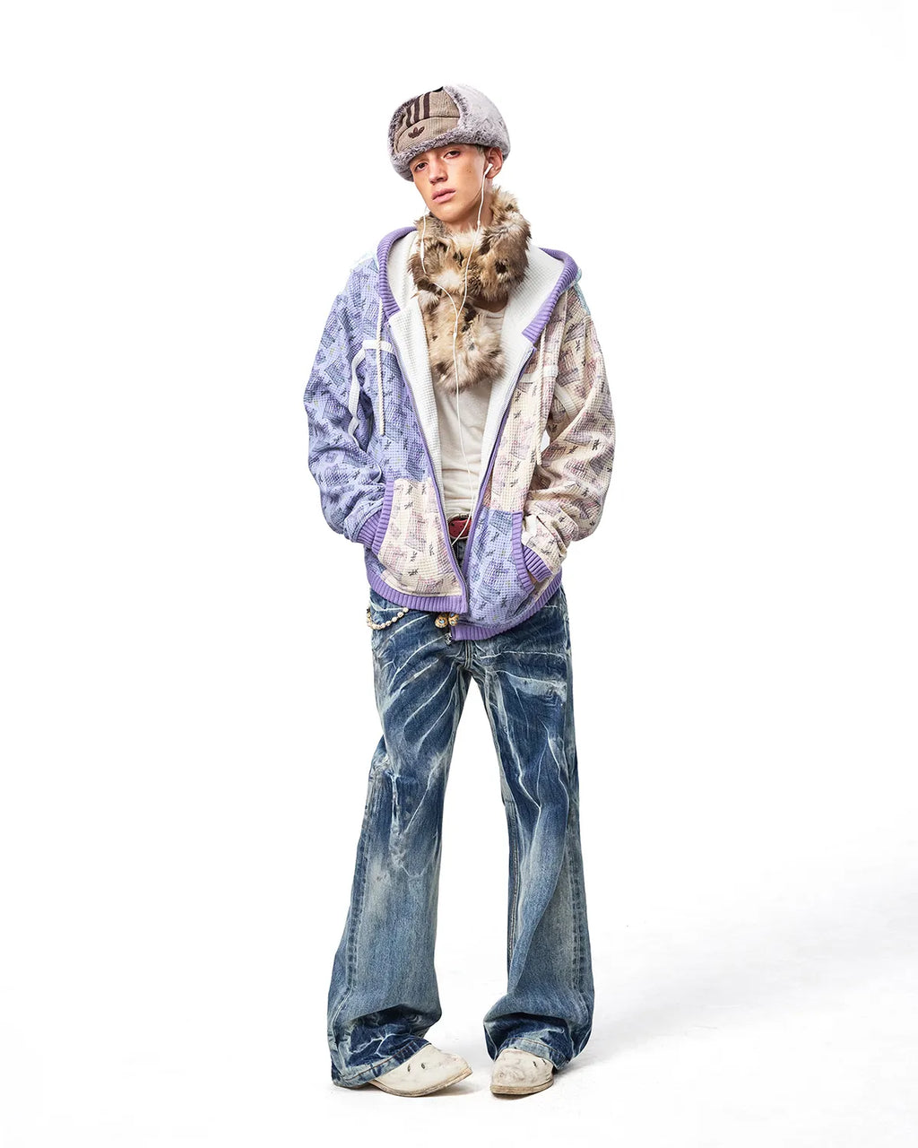 EMO Lightning Wash Wide-Leg Jeans