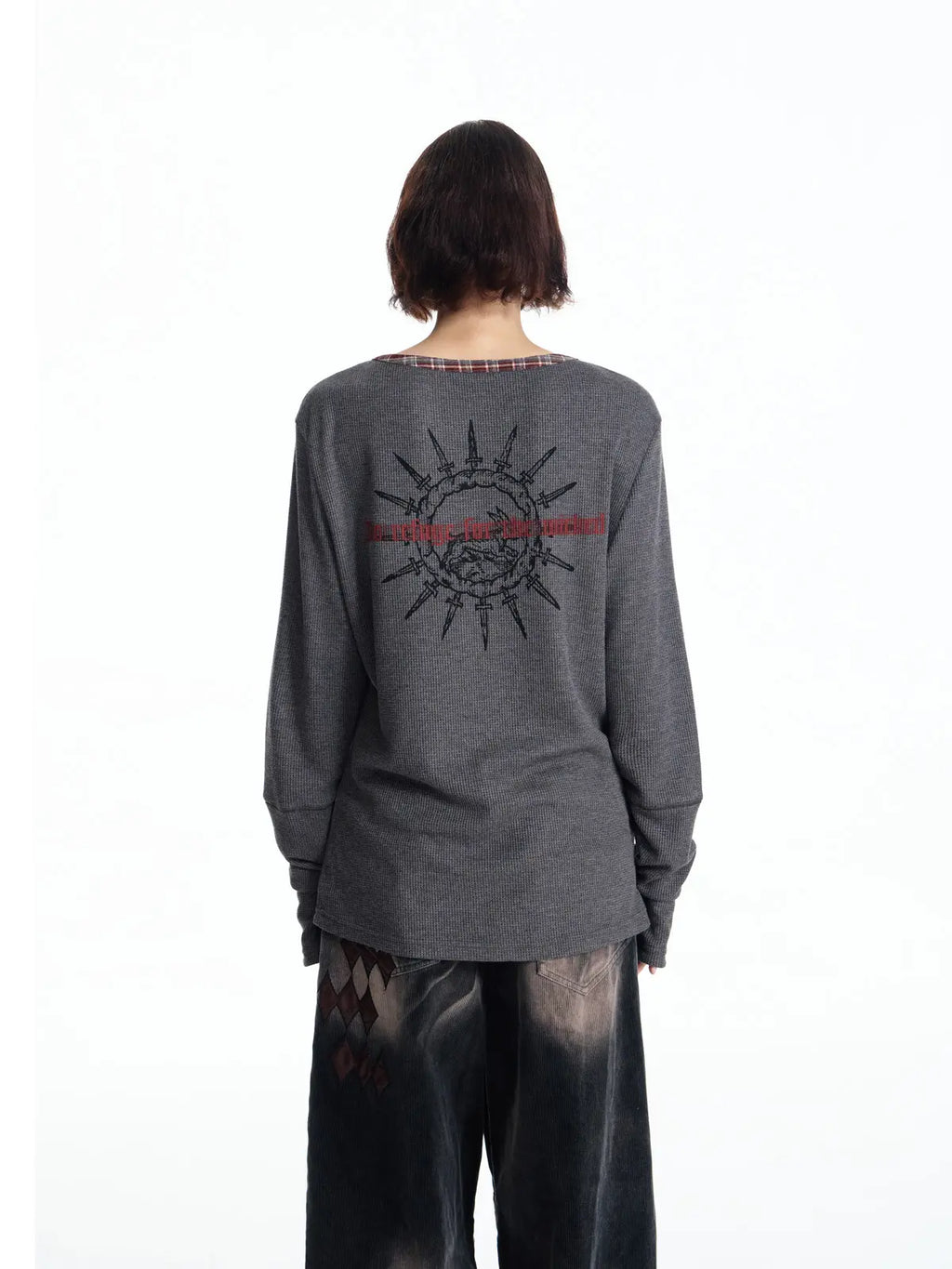 EMO Textured Waffle-Knit Slim-Fit Top
