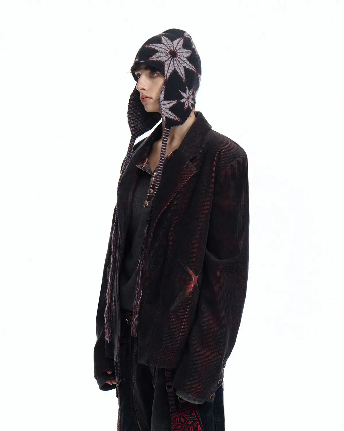 EMO Retro Velvet Corduroy Blazer