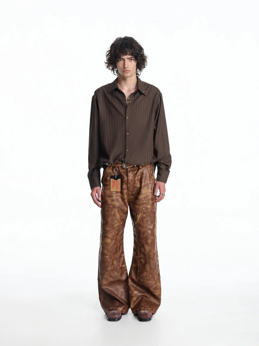 EMO "Mystic Jester" Striped TR Button-Down