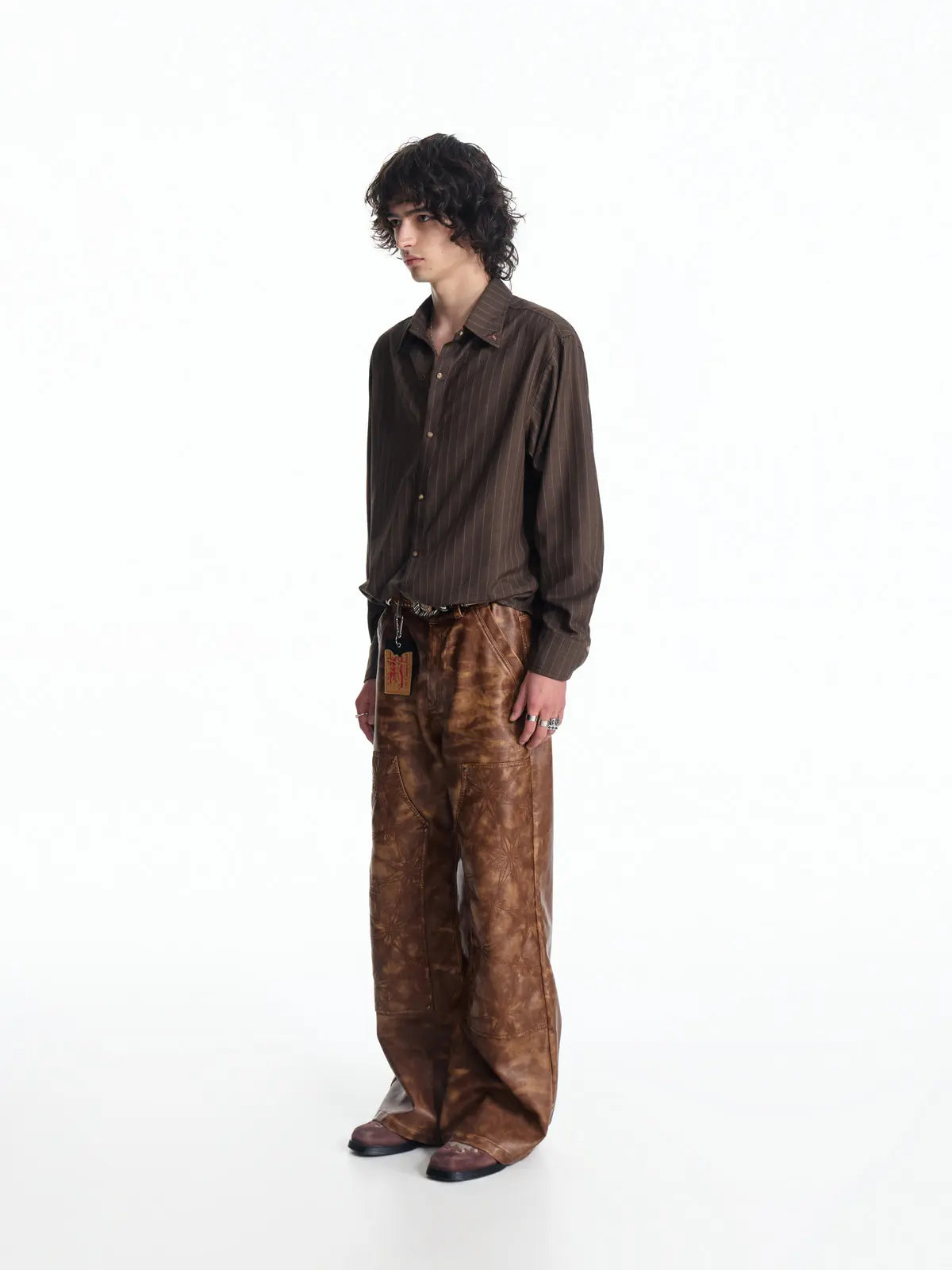 EMO "Mystic Jester" Striped TR Button-Down