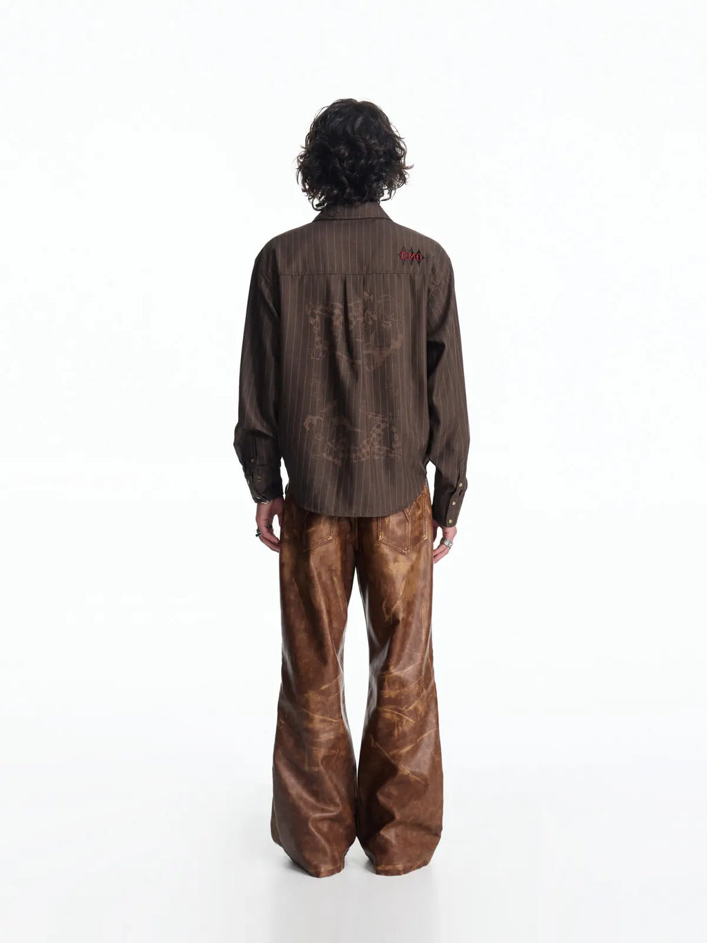 EMO "Mystic Jester" Striped TR Button-Down