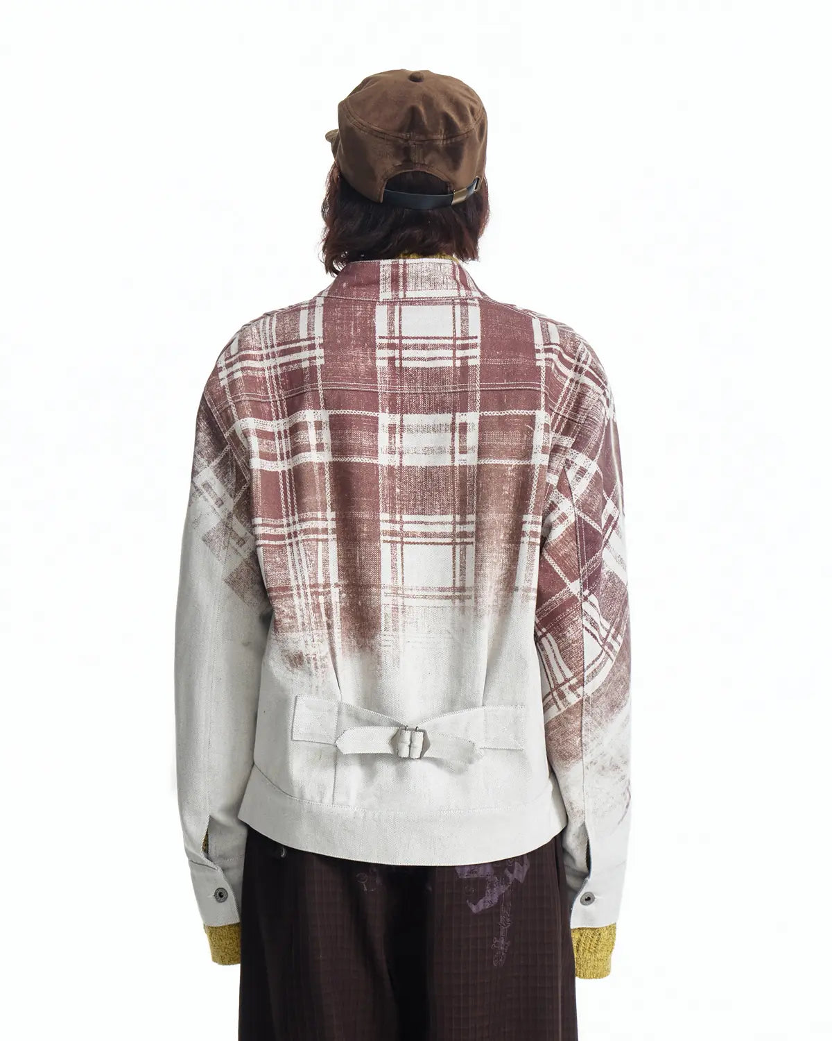 EMO Denim Embroidered Reversible Jacket（White）