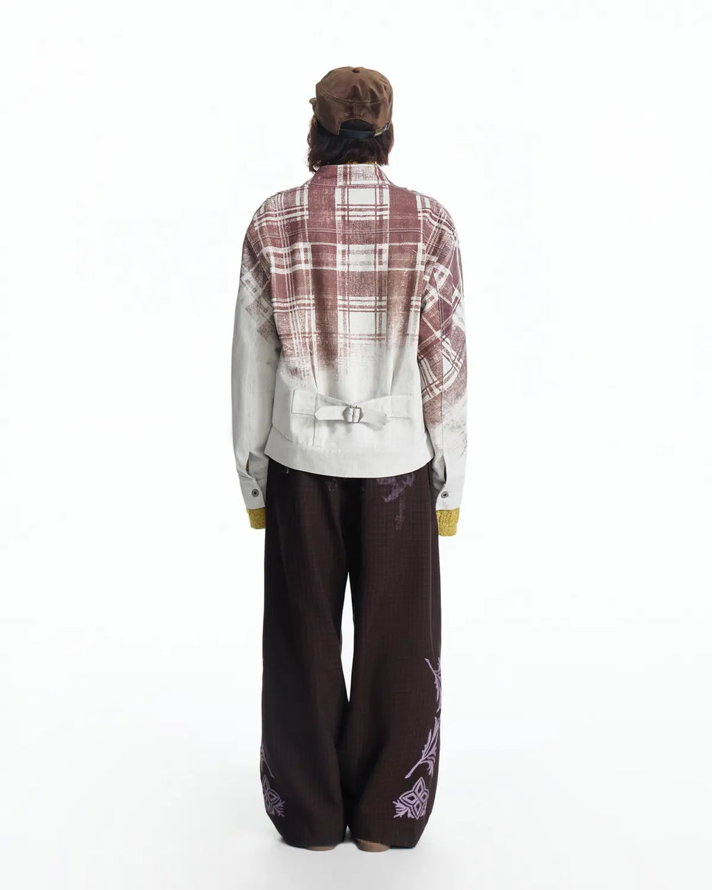 EMO Denim Embroidered Reversible Jacket（White）