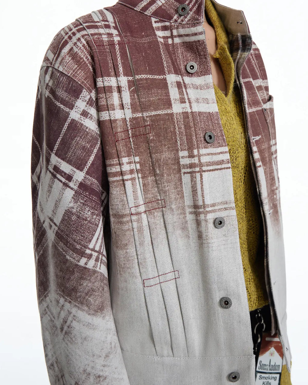 EMO Denim Embroidered Reversible Jacket（White）