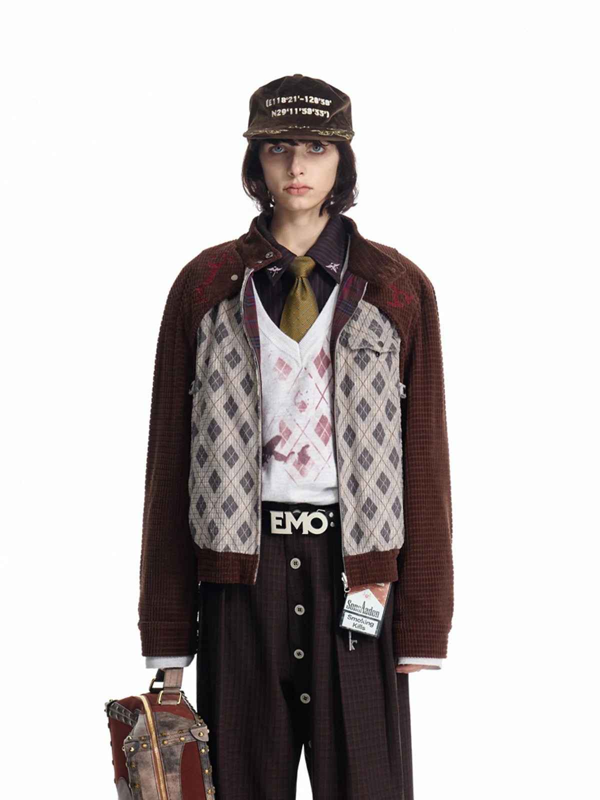 EMO Reversible Corduroy Waffle Bomber