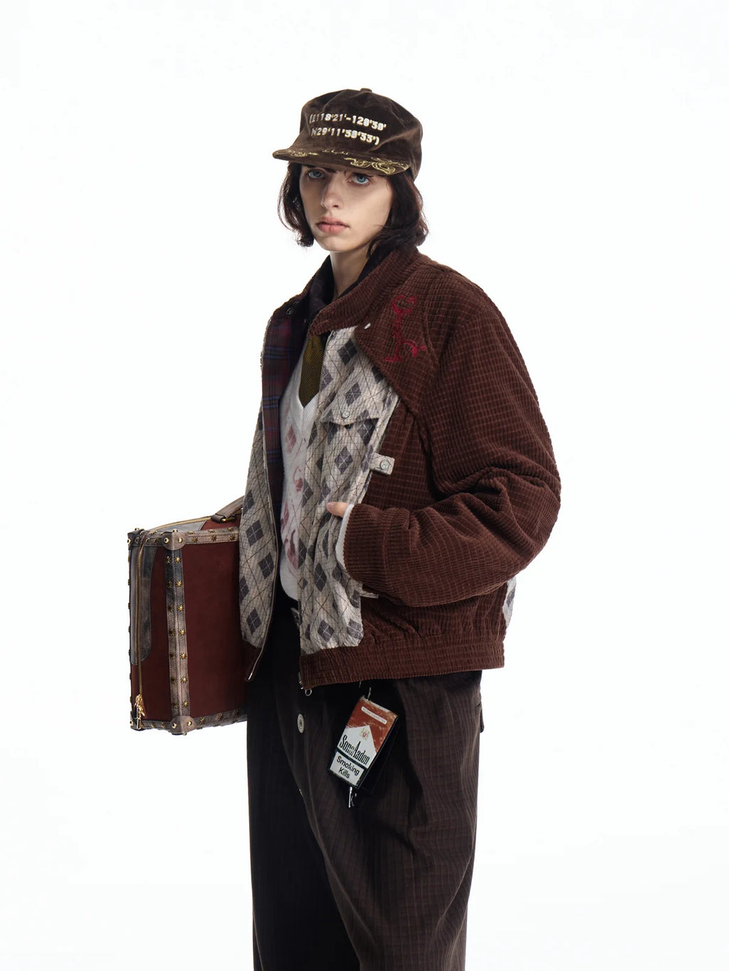 EMO Reversible Corduroy Waffle Bomber