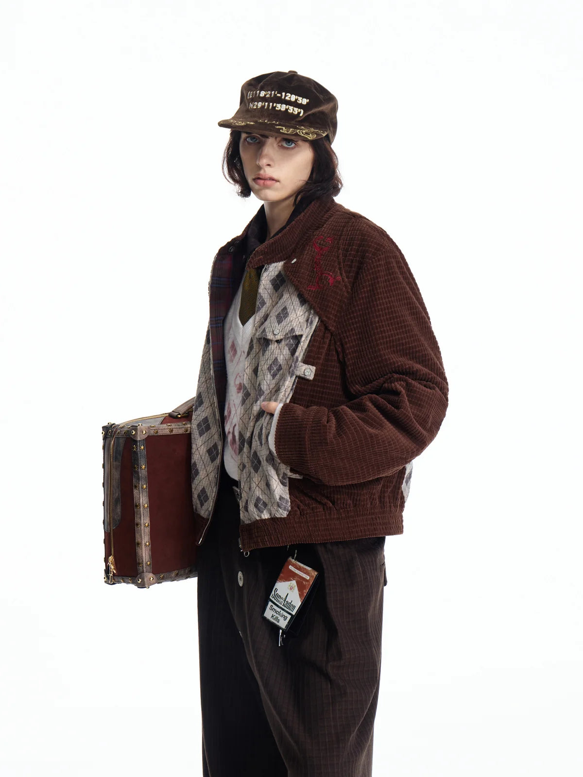 EMO Reversible Corduroy Waffle Bomber