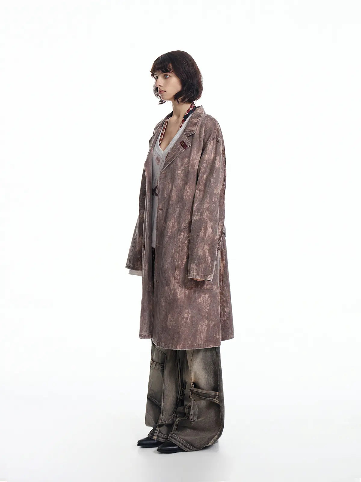EMO "Film Noir" The Scorch Suede Trench
