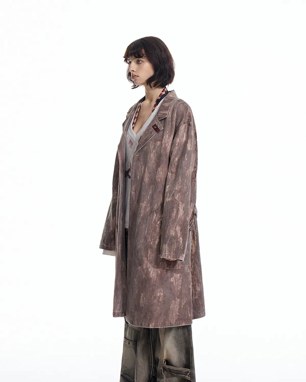EMO "Film Noir" The Scorch Suede Trench