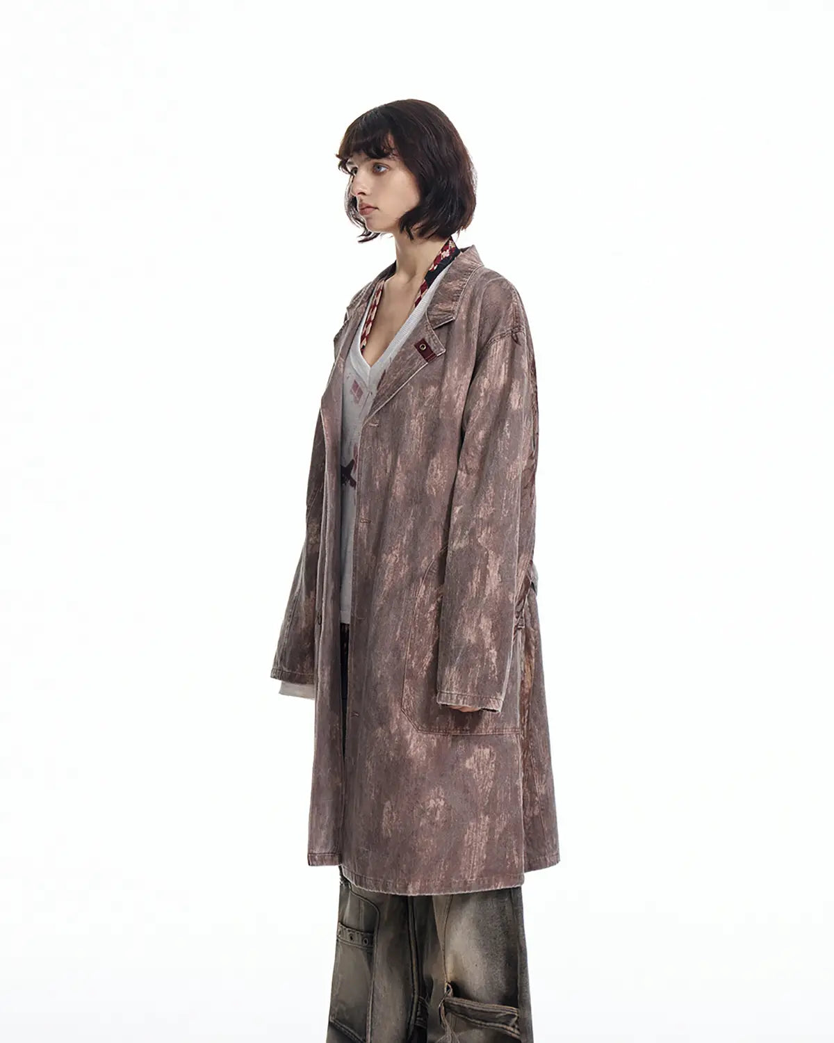 EMO "Film Noir" The Scorch Suede Trench