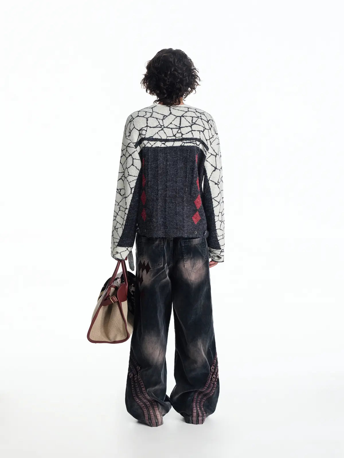 EMO Retro Biker-Inspired Jacquard Sweater