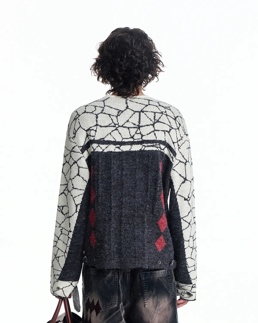 EMO Retro Biker-Inspired Jacquard Sweater