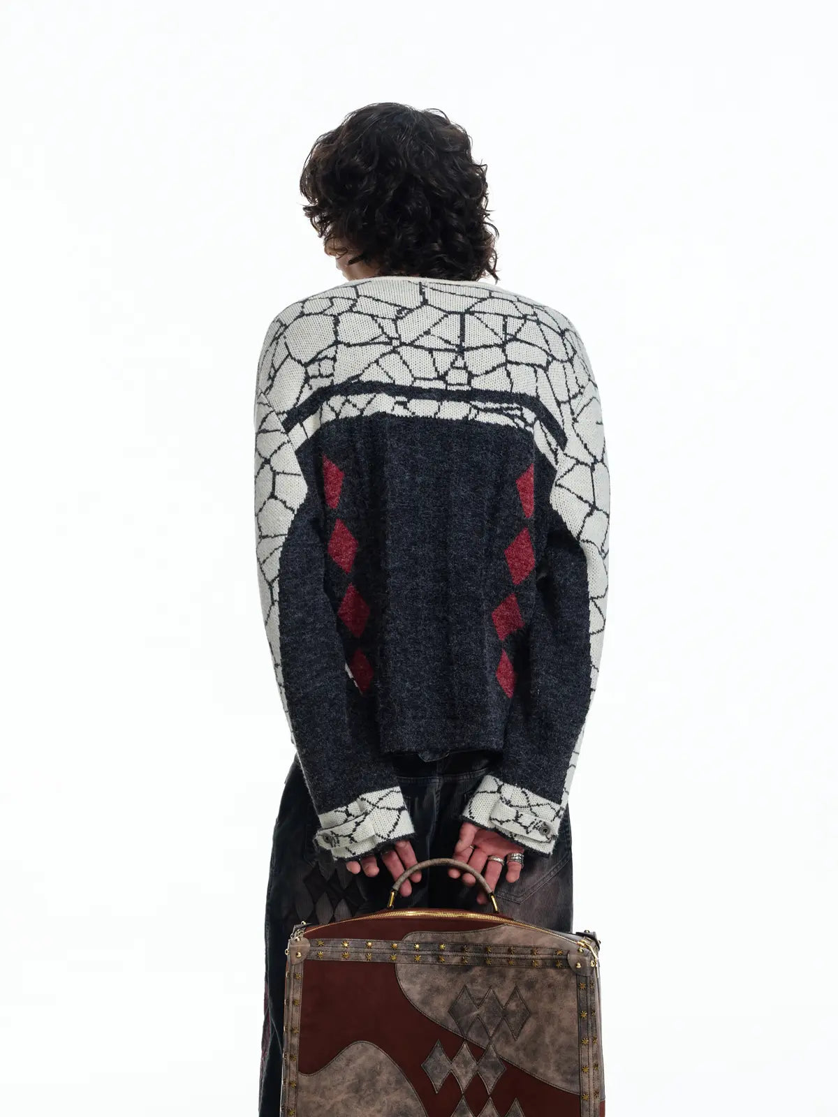 EMO Retro Biker-Inspired Jacquard Sweater