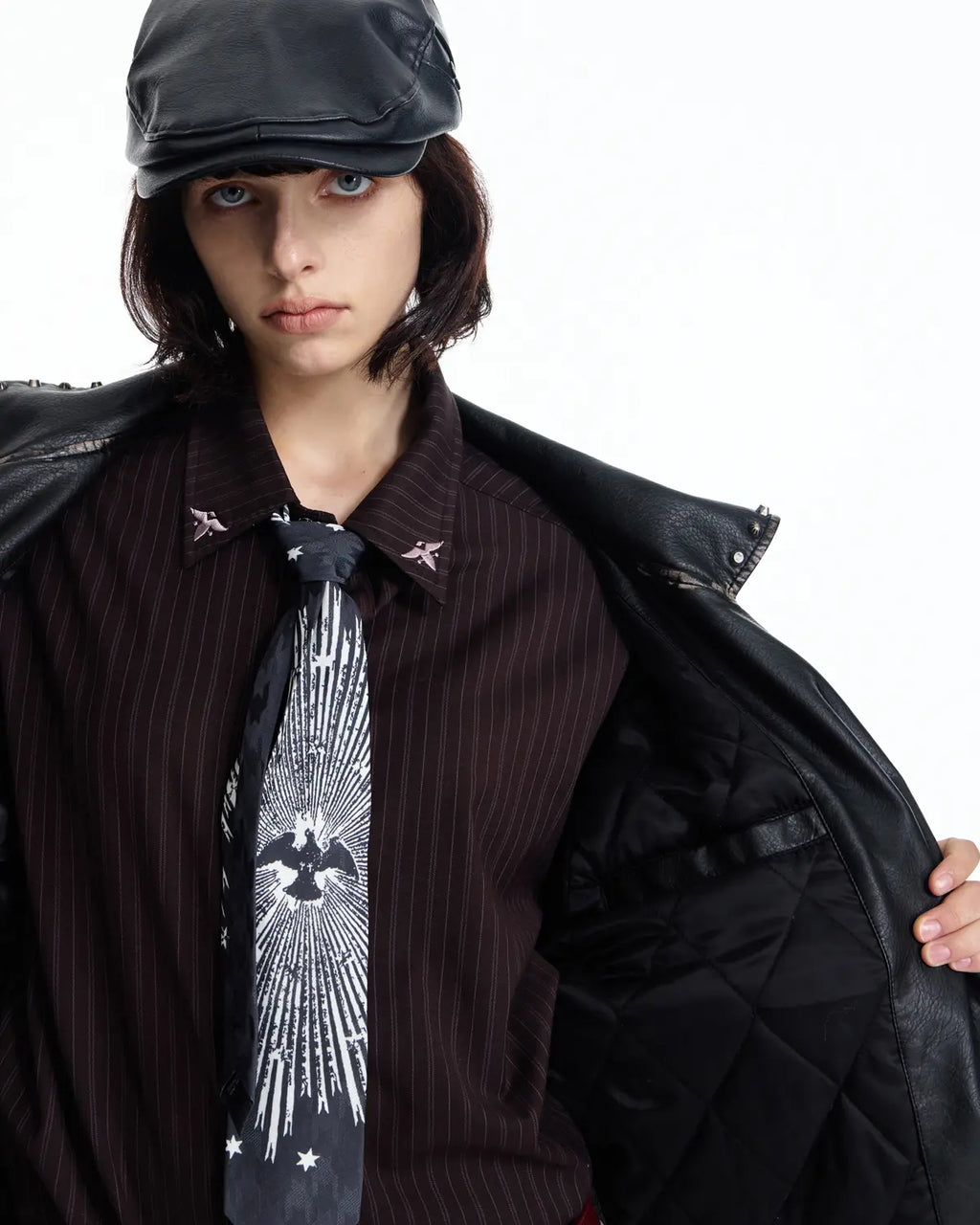 EMO Textured Contrast Woven Art Tie