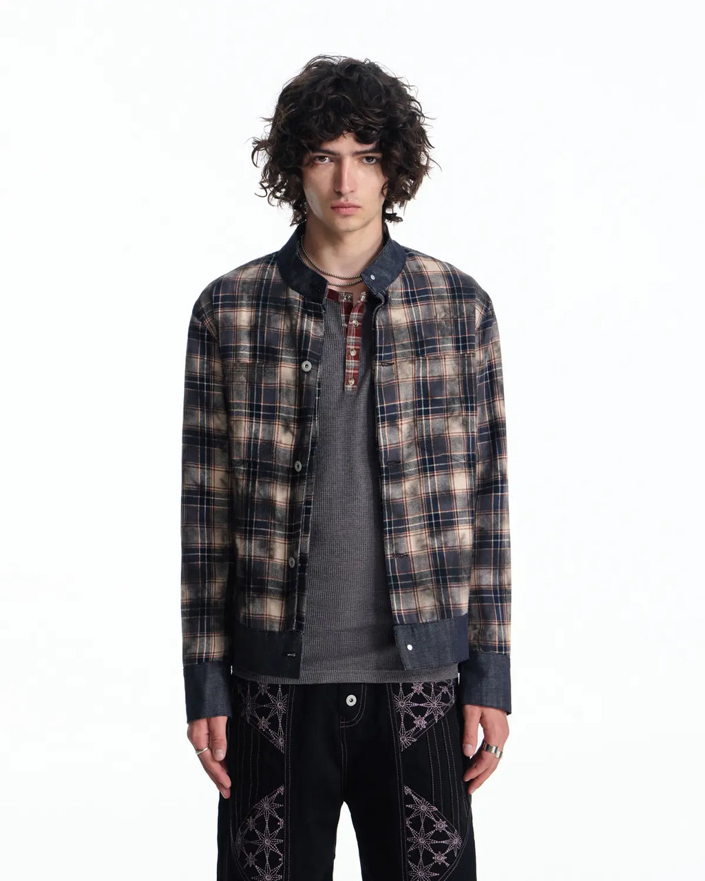 EMO Denim Embroidered Reversible Jacket